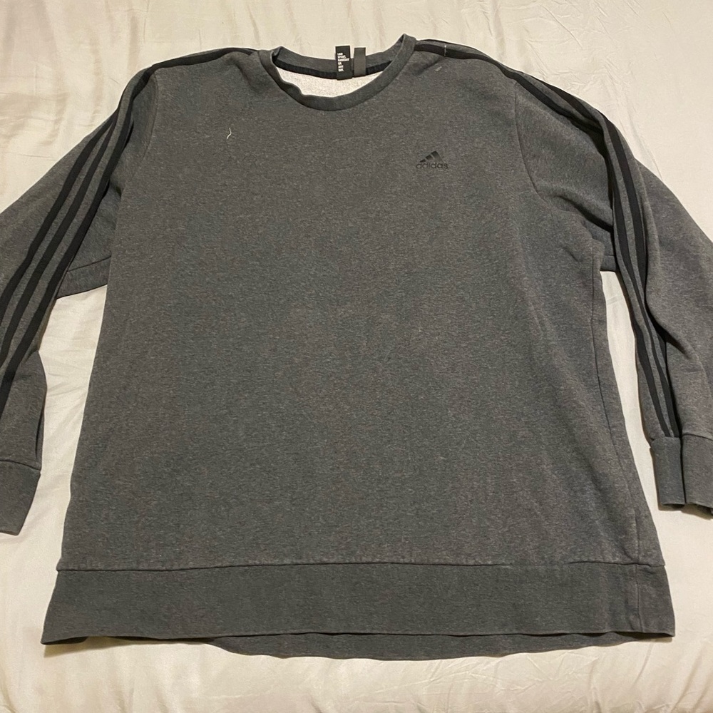 Grey Adidas Crewneck 2XL